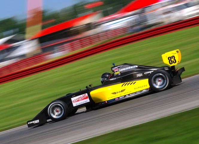 Fatboy Racing car at speed