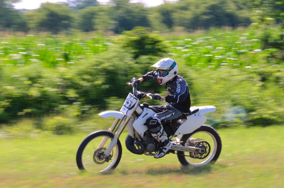 Motocross through the trees