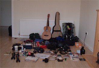 65lbs of gear to carry throughout Europe for five weeks filming War Music - Ayr, Scotland (2006)