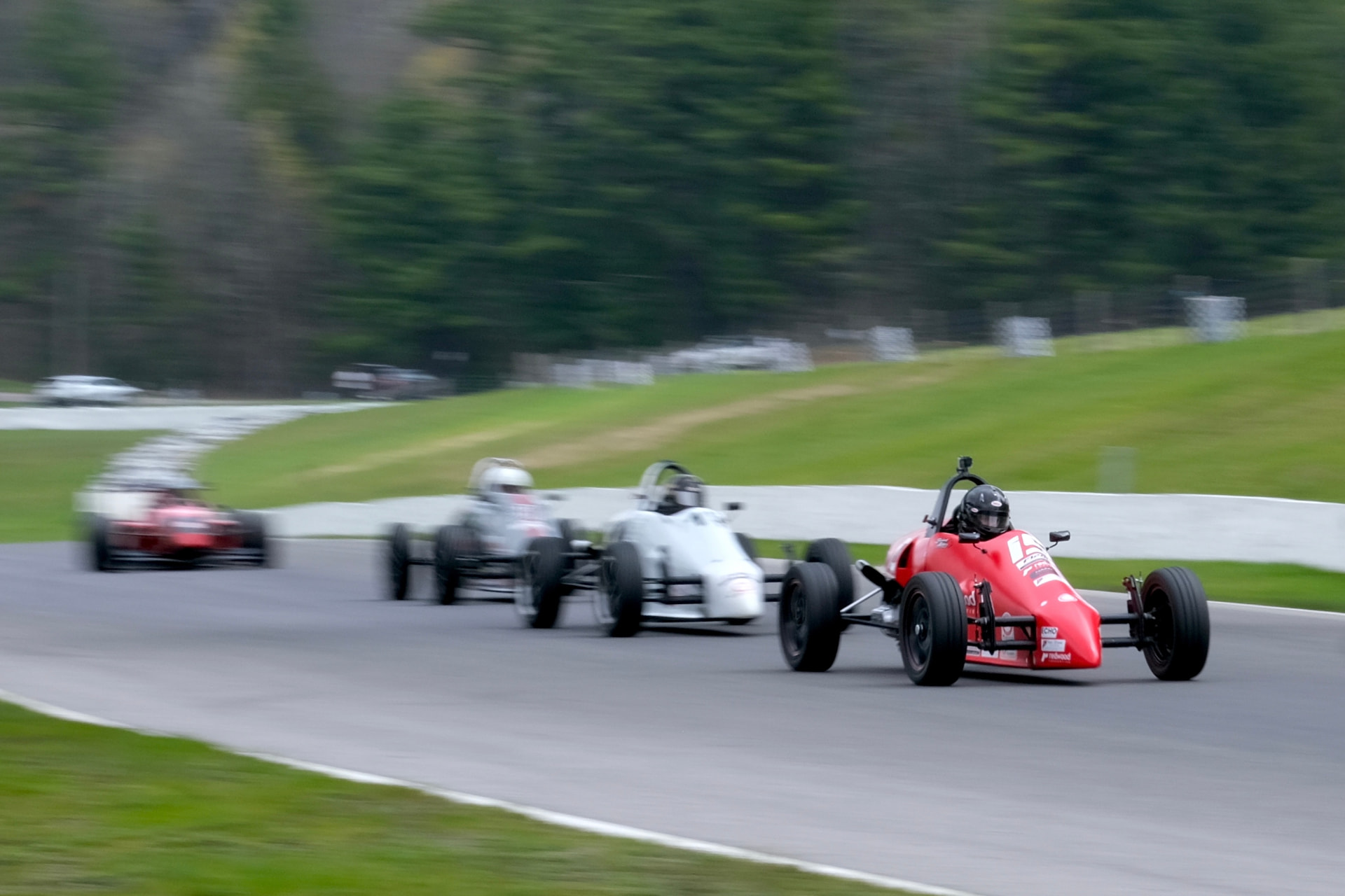 Formula Vee field through the esses