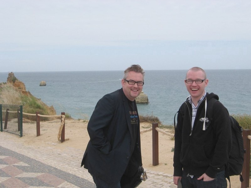 With Boz Boorer (Morrissey) after recording — Algarve, Portugal (2010)